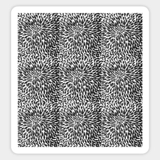 Elegant Black and White Shades pattern Sticker